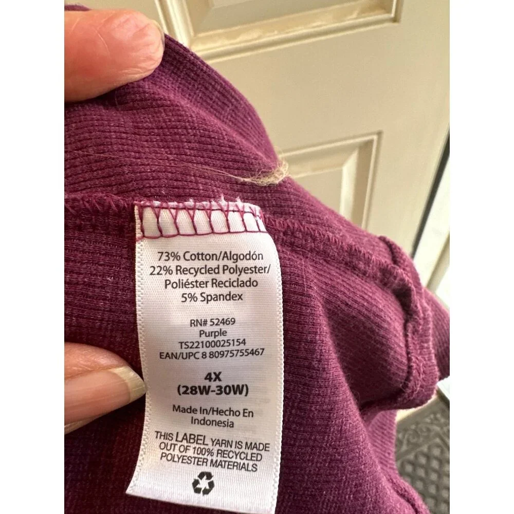 Terra & Sky Women's Plus Size Purple Sleeveless Top 4X (28W-30W) - Stylist